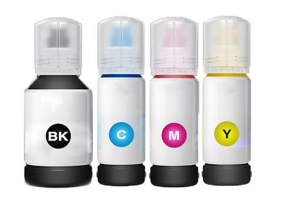 Epson Compatible 102 Full set of Ecotank Ink Bottles (Black/Cyan/Magenta/Yellow)